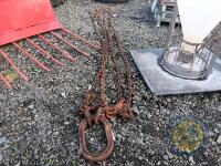 Approx 13ft heavy duty brothers chain - 4