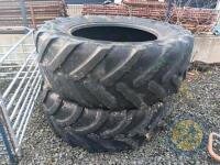 2x 600/65 R38 tractor tyres - 3