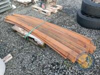 lengths of 4" wide x 11ft long flat steel - 2