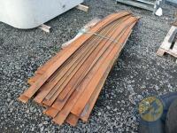 lengths of 4" wide x 11ft long flat steel - 4