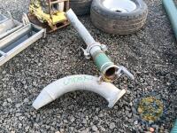 Slurry pipe hose & 2 fittings 5" - 4