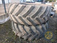 2x 650/65R42 Michelin tractor tyres - 3