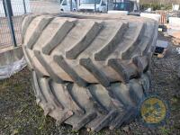 2x 650/65R42 Michelin tractor tyres - 4