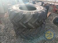 495/70 R24 2 off alliance tyres - 2