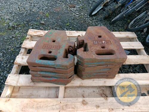 11x Original ford stamped weights