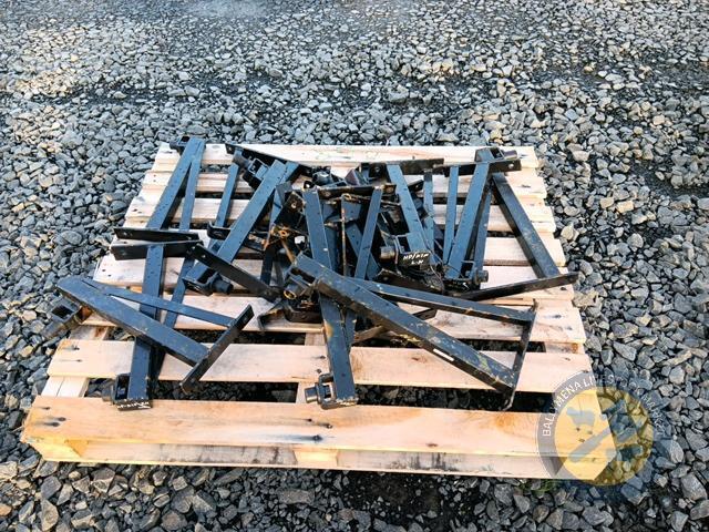 Pallet of mixed steel brackets