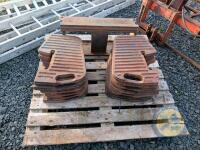 13 Original Leyland Tractor Weights & Holder - 4