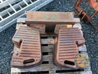 13 Original Leyland Tractor Weights & Holder - 5