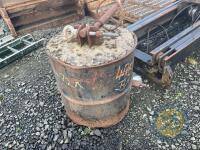 Concrete weight barrel