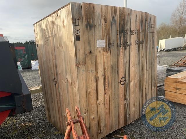 Large wooden crate