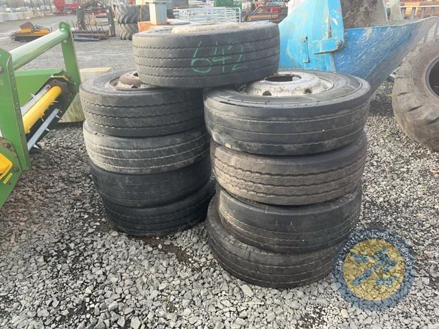 9x 245/70/R17.5 tyres & rims