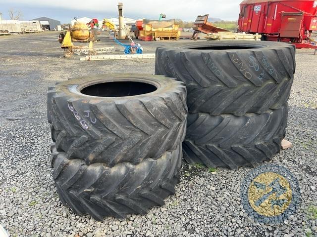 Set of Michelin tractor tyres 520/60 R28 and 650/60 R38