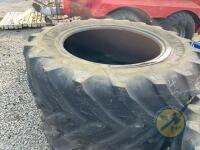 Set of Michelin tractor tyres 520/60 R28 and 650/60 R38 - 4