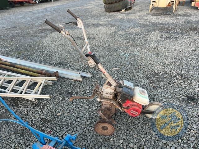 Honda Rotavator 2 drive wheels & drill attachment