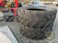 Full set of tractor tyres mitas 650/65 R38 540/65 R28 - 5