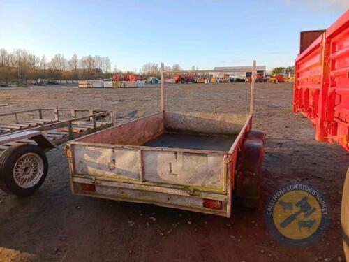 Galvanised 8x5 car trailer