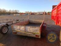 Galvanised 8x5 car trailer