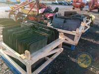 3 Crates of bangor blue slate approx 600 - 3