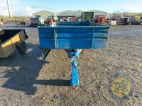 Blue single axle tipping trailer - 2