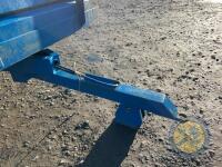 Blue single axle tipping trailer - 4