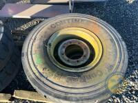 4x solid wheels 12.00/R20 off dumper - 2