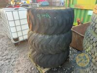 3 assortment of tyres & rims