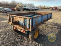 Approx 12x7 Weeks single axle tipping trailer with silage side - 4