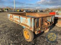 Approx 12x7 Weeks single axle tipping trailer with silage side - 6