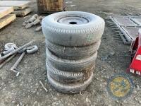 5x 6.50/R16 tyres - 3