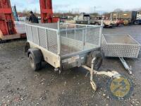 Ifor Williams 6x4 P6A trailer with mesh sides, ramp door & key