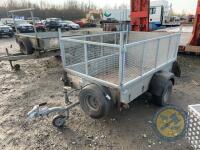 Ifor Williams 6x4 P6A trailer with mesh sides, ramp door & key - 3