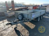 Ifor Williams 12x6 dropside trailer with spare wheel tandem axle - 3