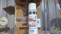 Box of road marker spray