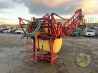 12m hydraulic folding 1000L Hardi sprayer with shaft - 3