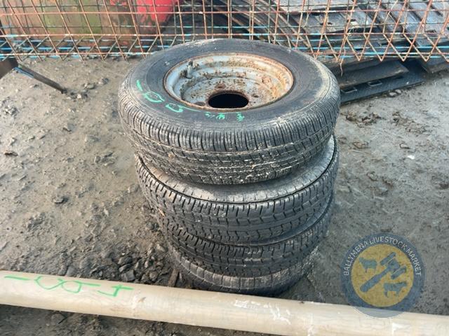 4x 10' Ifor Williams wheels