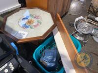 Basket of items, shelf, coffee table - 2