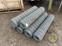 6x rolls of 4ft high sheep wire with small square