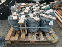 Pallet of barbed wire