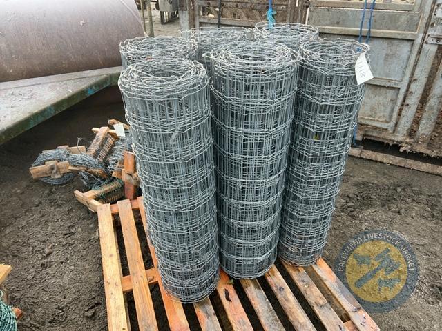 6x rolls of sheep wire small square