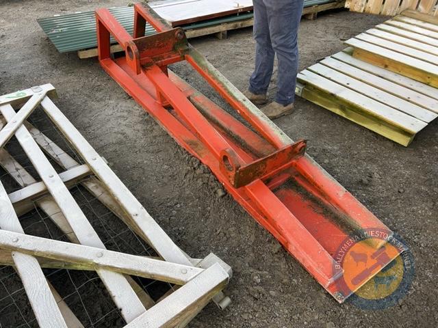 Levelling blade Matbro brackets 3m