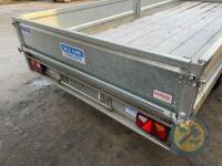 Dale 16x6'6 triaxle trailer with sides, ladder rack and ramps, brakes, lights & key - 8