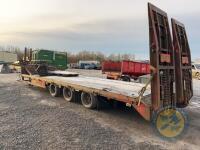 1989 40 lorry low loader with steep ramps and step frame - 6