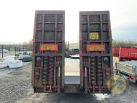 1989 40 lorry low loader with steep ramps and step frame - 7