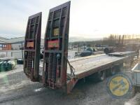 1989 40 lorry low loader with steep ramps and step frame - 8