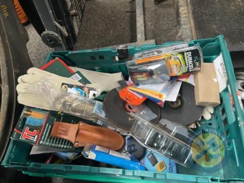 Box lot of tools