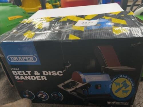 Draper belt sander