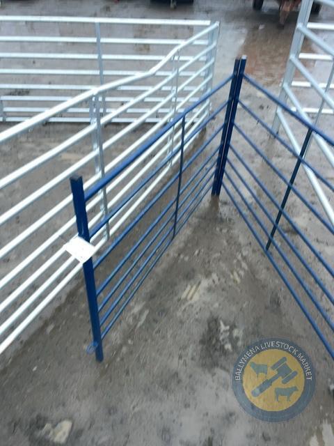 2x 5ft blue sheep hurdles