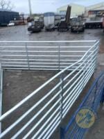 2x 10ft sheep hurdles, 1x damaged - 2