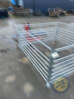 4x 6ft galvanised sheep hurdles