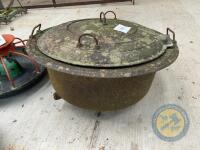 Large cast iron pot